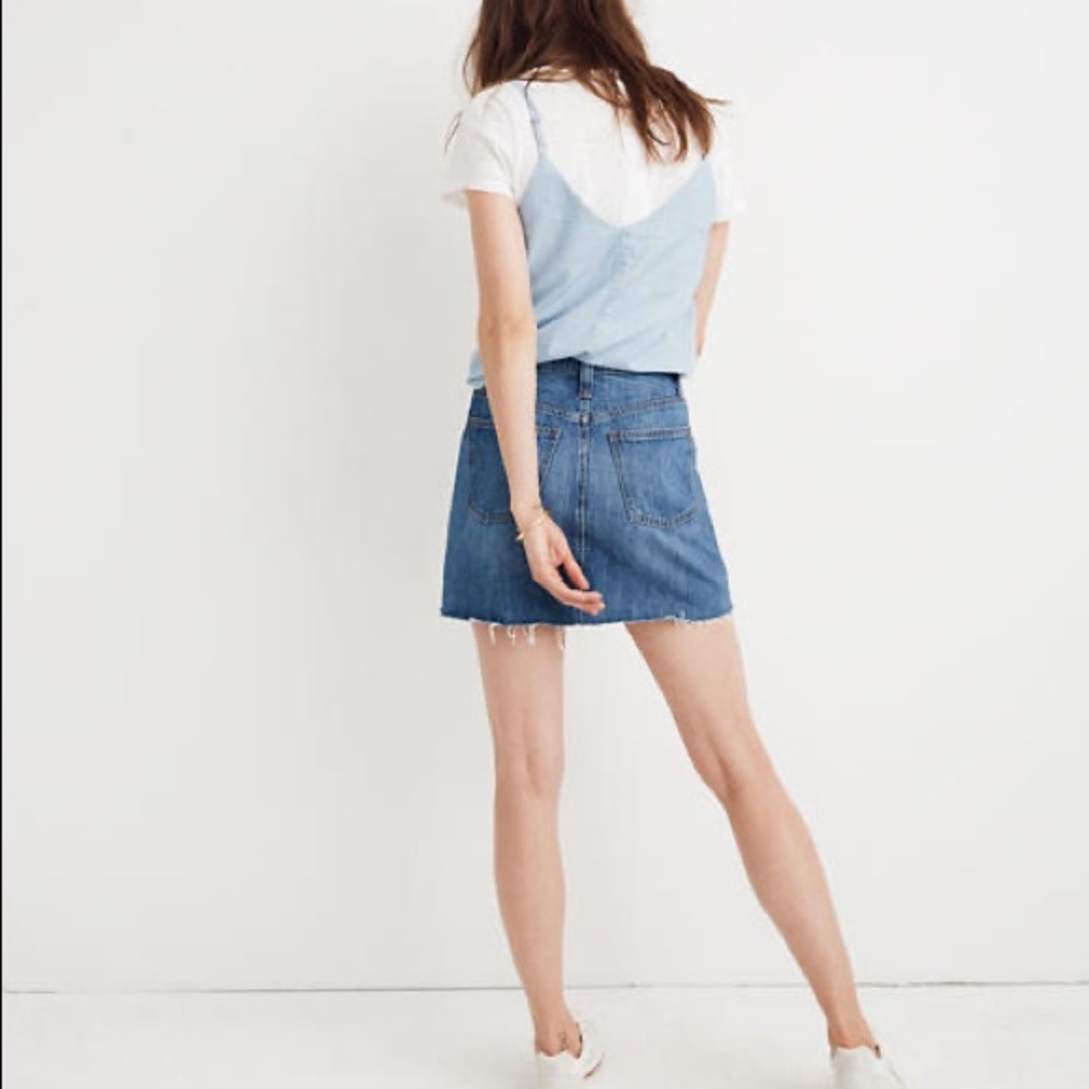 Madewell A-line Mini Denim Skirt